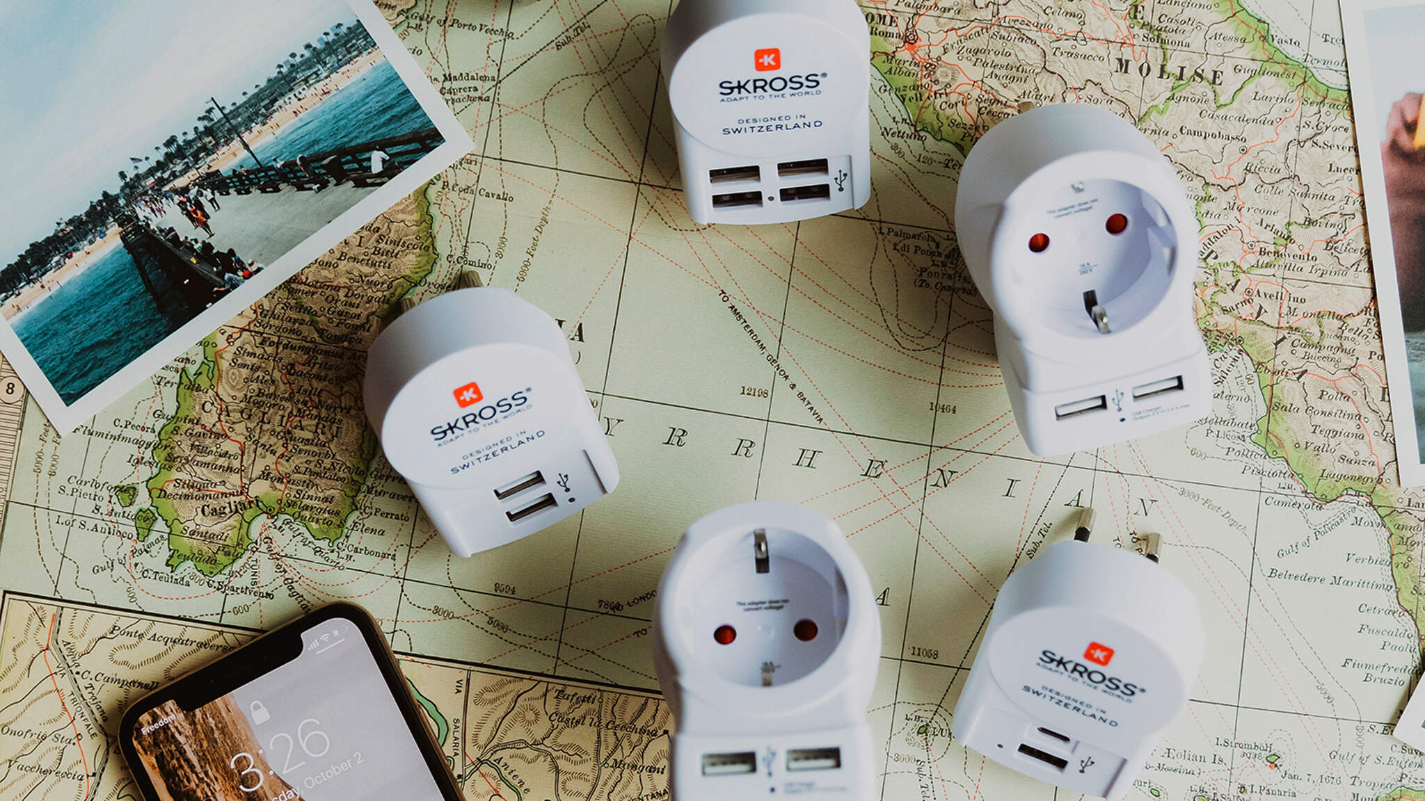 Perfect for globe-trotters: The universal travel adapter. Photo: WorldConnect Perfect for globe-trotters: The universal travel adapter. Photo: WorldConnect